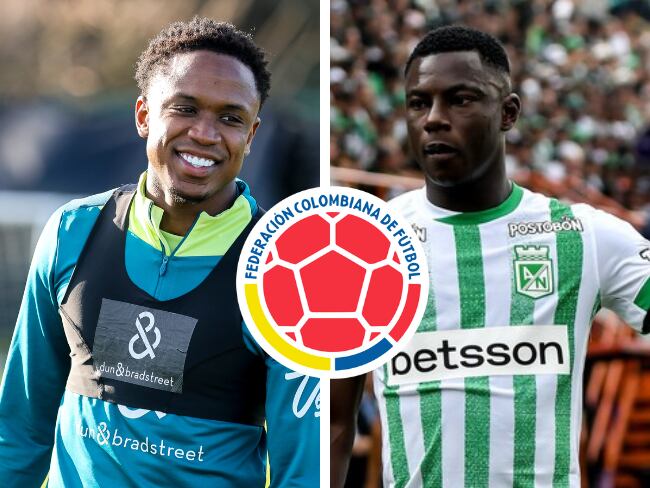 Luis Sinisterra y Marino Hinestroza en Selección Colombia / Getty Images y Colprensa