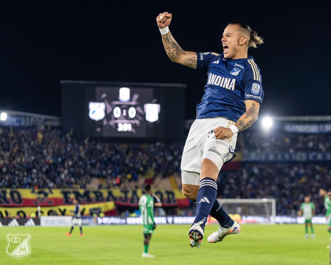 Leonardo Castro, delantero de Millonarios / @MillosFCoficial