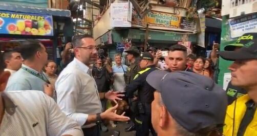 Operativos en el mercado de 'Las Pulgas' de Bucaramanga.