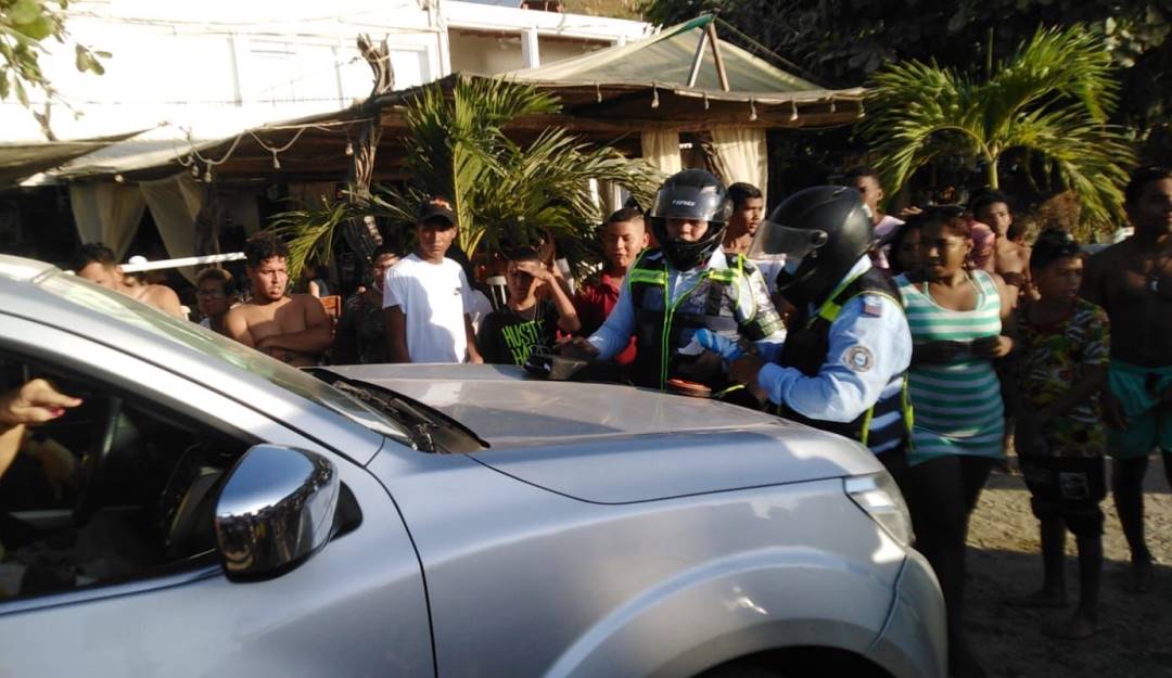 Camioneta implicada en el accidente. / Cortesía 