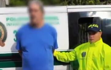 Estadounidense capturado por explotación sexual en Medellín. Foto: Policía Nacional.