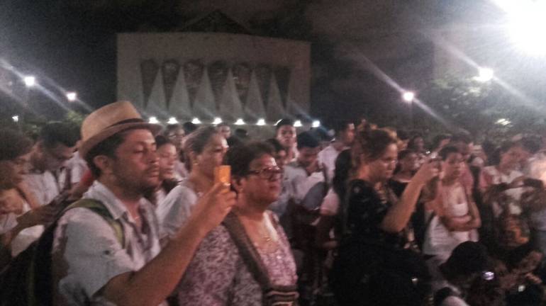 Concentración por la Paz en Barranquilla.