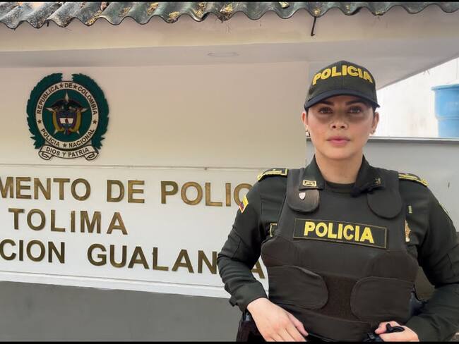 Patrullera de la Policía María Camila Patiño
