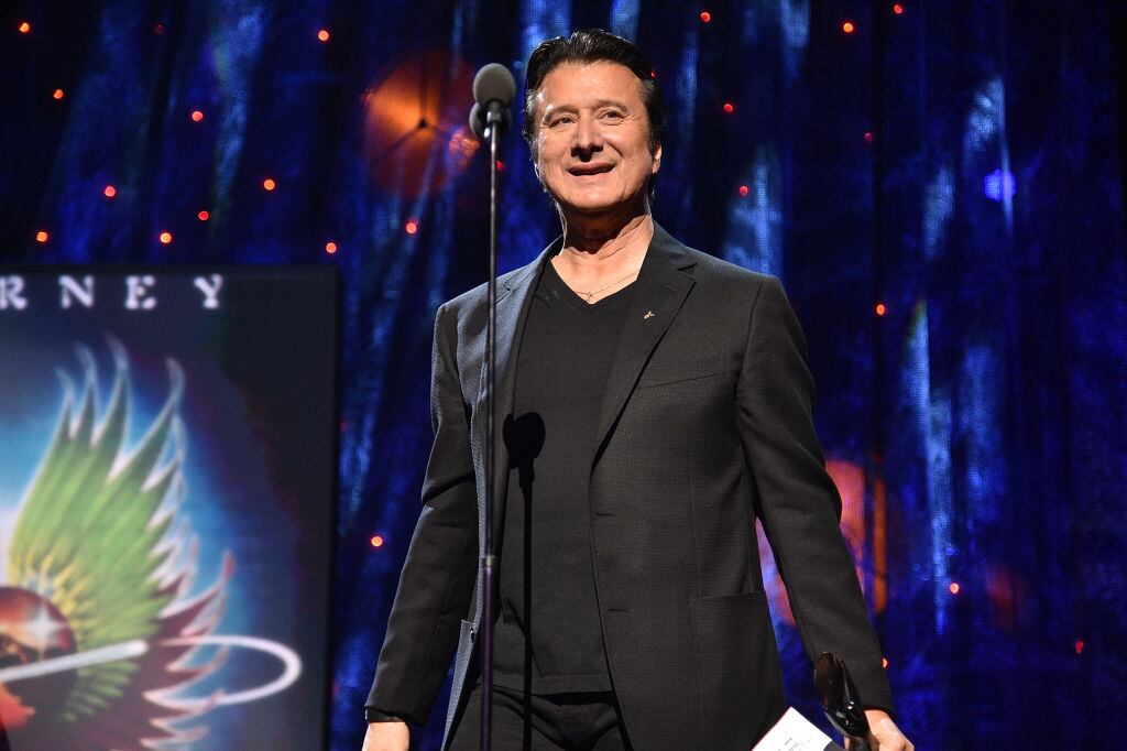 NEW YORK, NY - APRIL 07:  Inductee Steve Perry of Journey speaks onstage during the 32nd Annual Rock & Roll Hall Of Fame Induction Ceremony at Barclays Center on April 7, 2017 in New York City. The broadcast will air on Saturday, April 29, 2017 at 8:00 PM ET/PT on HBO.  (Photo by Kevin Mazur/WireImage for Rock and Roll Hall of Fame)