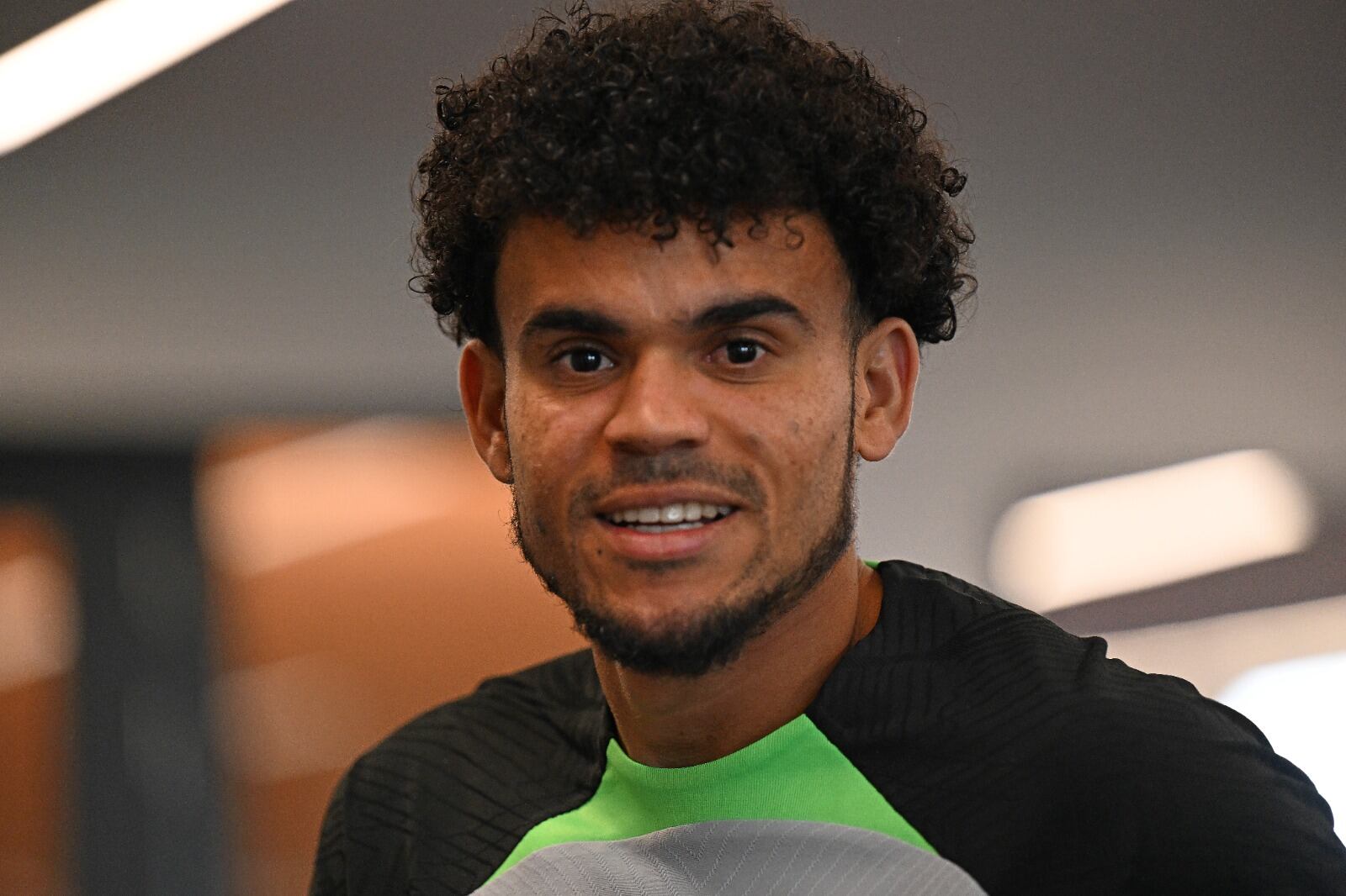 Luis Díaz en su primer día de pretemporada con el Liverpool / Twitter: @LFC.