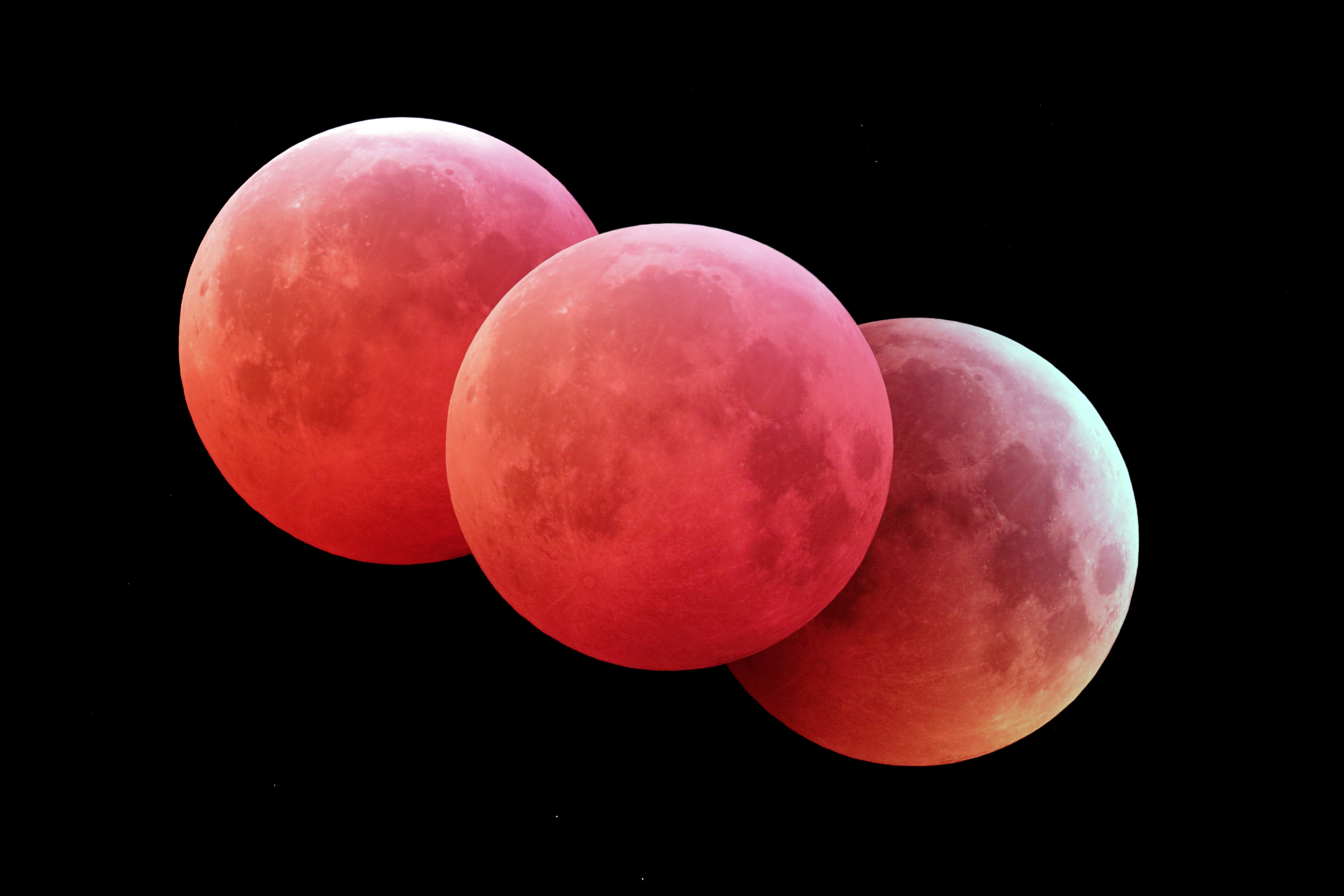 Imagen de referencia sobre la “Luna de Sangre” que se presentará en marzo del 2025. / Getty Images