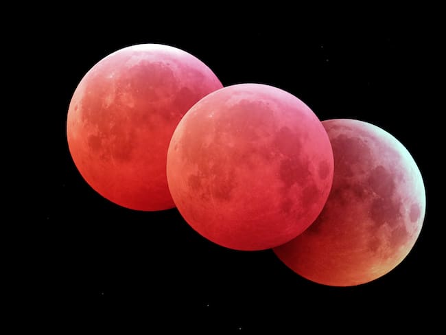 Imagen de referencia sobre la “Luna de Sangre” que se presentará en marzo del 2025. / Getty Images