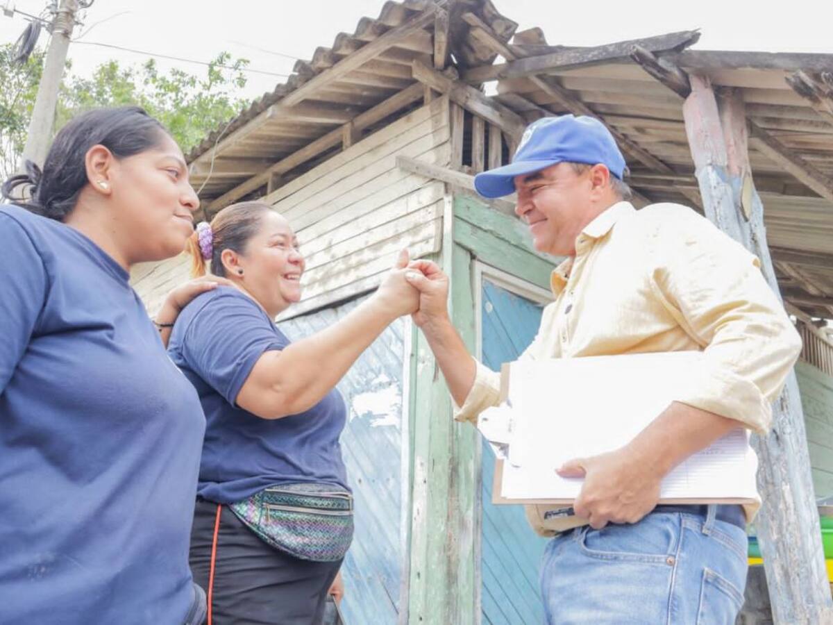 Precandidato William García Tirado recorrió el corregimiento de Pasacaballos