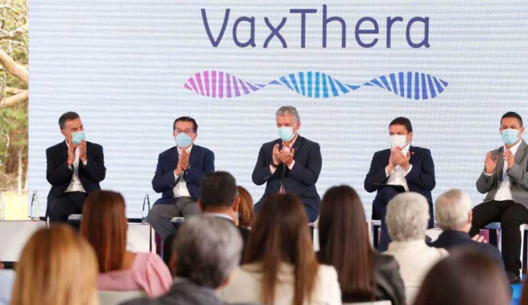 Presidente Duque da inicio a la construcción de la planta de VaxThera, que le permitirá a Colombia recuperar su soberanía en producción de vacunas
