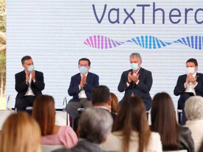 Presidente Duque da inicio a la construcción de la planta de VaxThera, que le permitirá a Colombia recuperar su soberanía en producción de vacunas