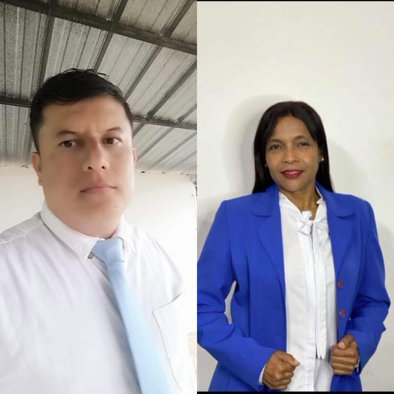 Miguel Quintero y María Caicedo, líderes secuestrados en el Catatumbo / Foto: Redes