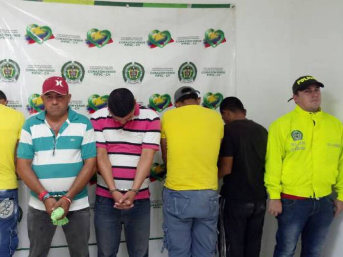 Cargos a cinco presuntos integrantes de Los Chatarreros que operaban en Sucre y en Bolívar
