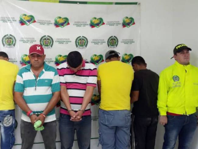 Cargos a cinco presuntos integrantes de Los Chatarreros que operaban en Sucre y en Bolívar