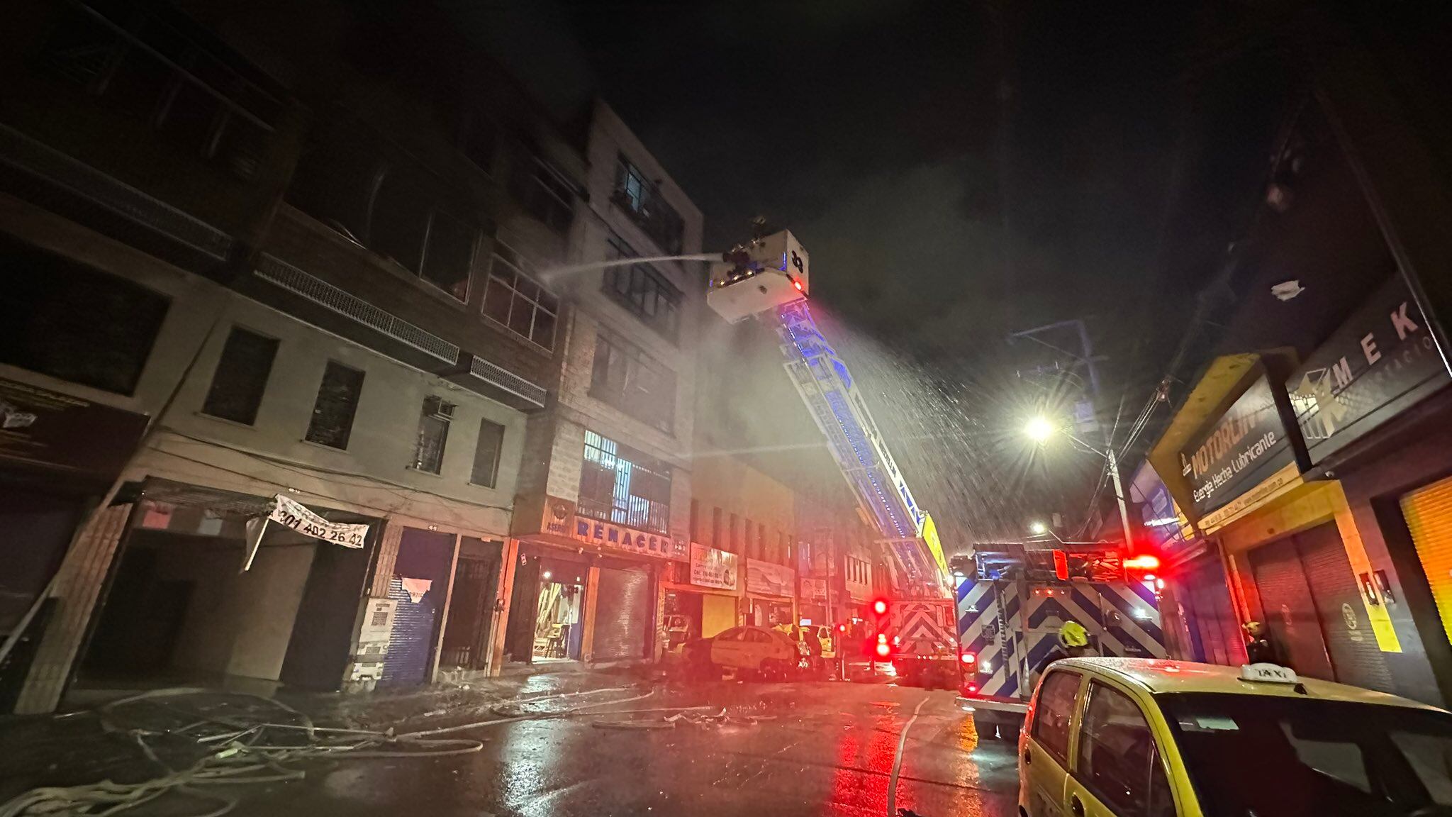 Incendio Barrio Triste Medellín- foto DAGRD