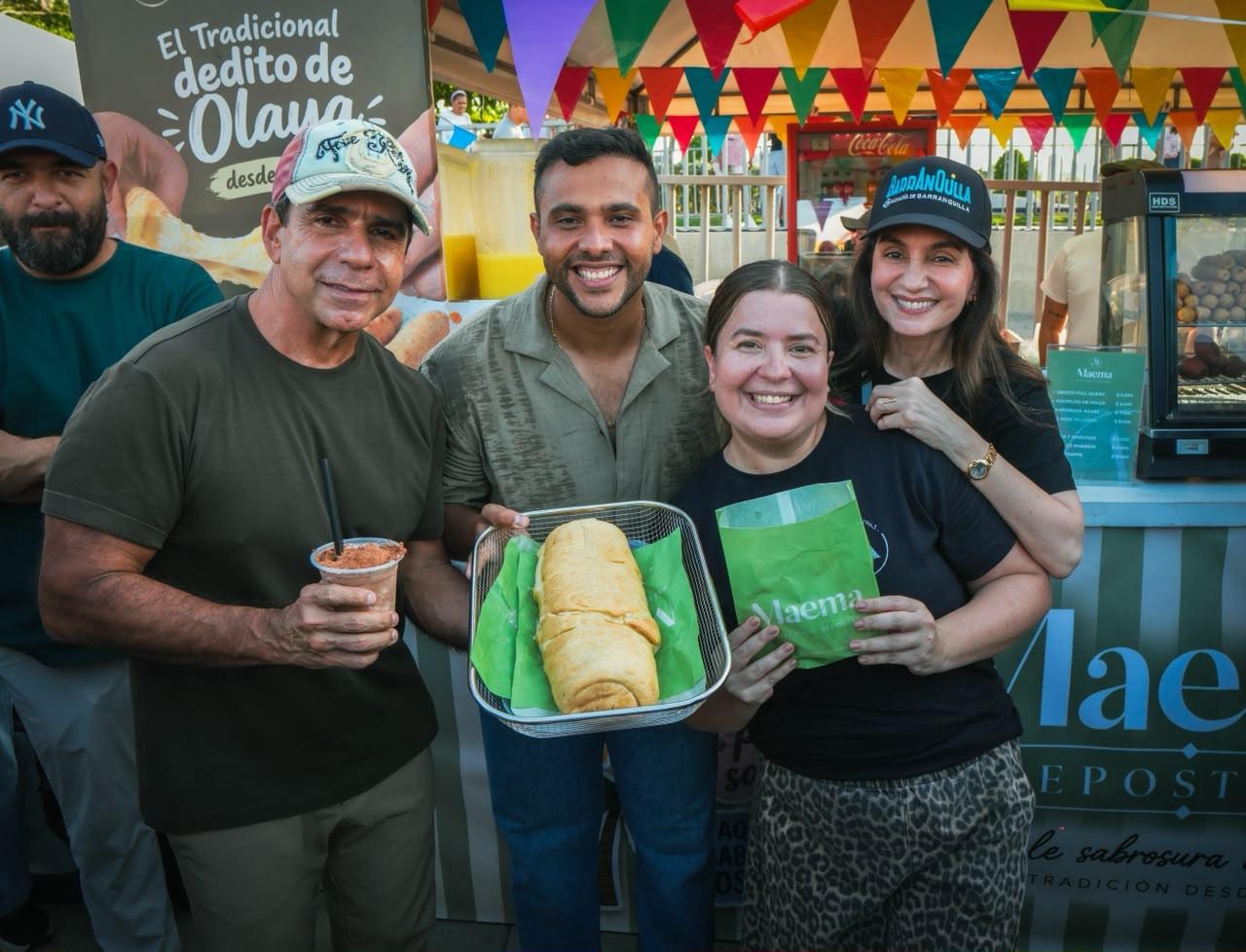Más de 30 emprendimientos participaron en la segunda edición del Festival del Frito en Barranquilla. Foto: Alcaldía de Barranquilla.