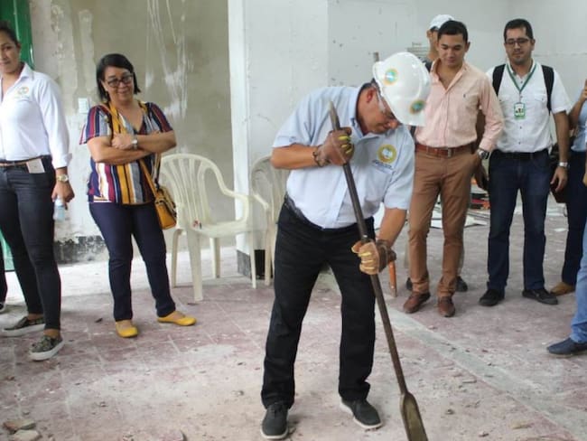 Alcaldía de Cartagena inició mantenimiento a instituciones educativas