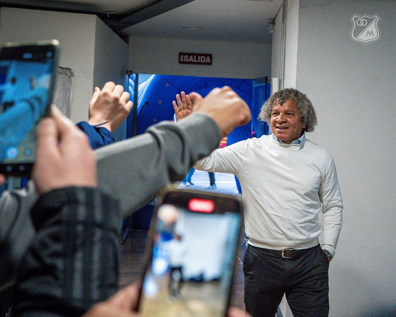 Alberto Gamero, técnico de Millonarios / Twitter: @Millosfcoficial.