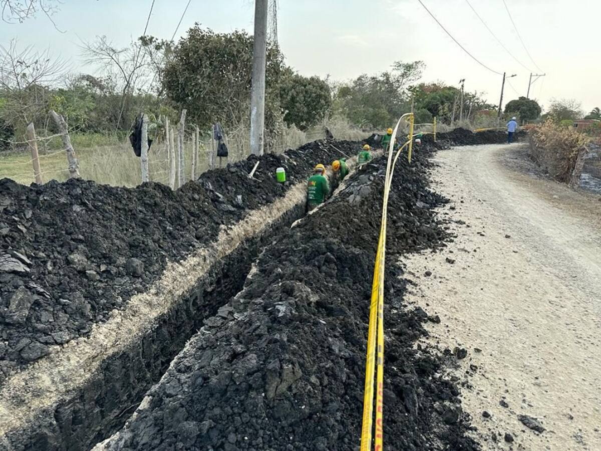 Construcción del acueducto de la Vereda El Zapatero presenta avance del 40%