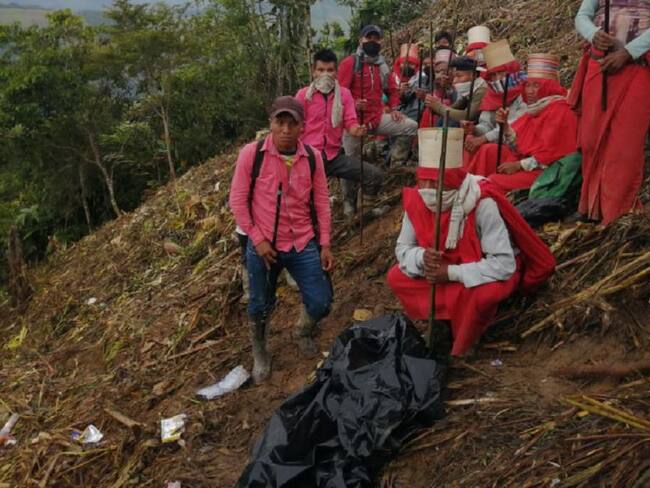 Luego de casi cinco días fue evacuado el cadáver del indígena muerto