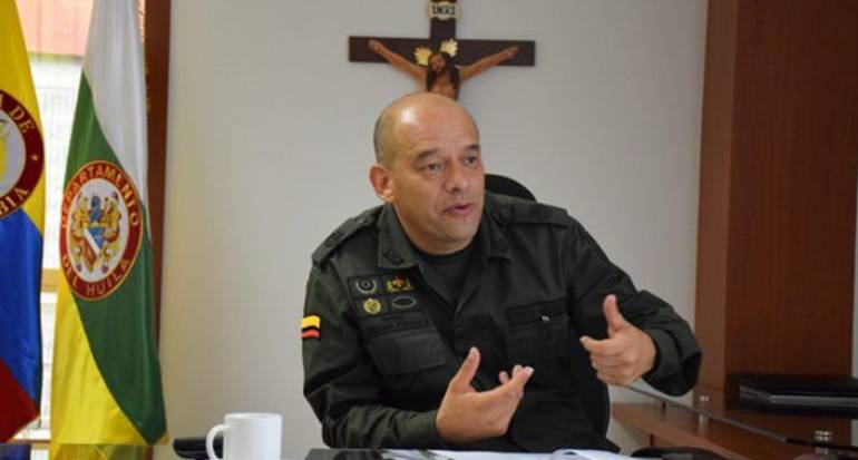 Óscar Pinzón,ex coronel de la policía del Huila 