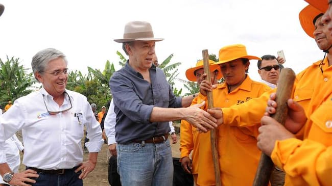 Juan Manuel Santos en Cauca