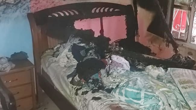 La conflagración se presentó en el sector 18 de enero del barrio Nelson Mandela