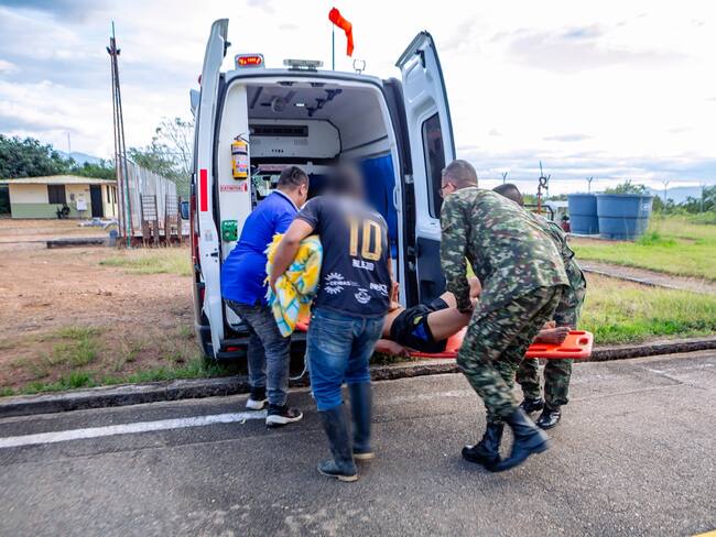 Un hombre fue sorprendido por una descarga eléctrica. Foto Novena Brigada.