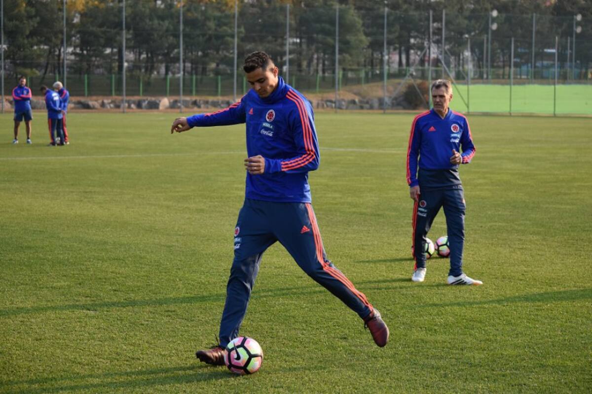 Los jugadores de la Liga Águila y Giovanny Moreno entrenaron.