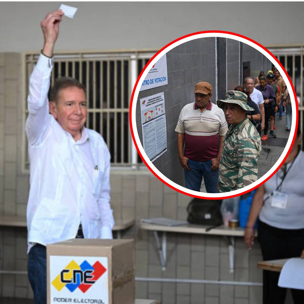 González tras votar: confío en que la Fuerza Armada haga respetar el resultado