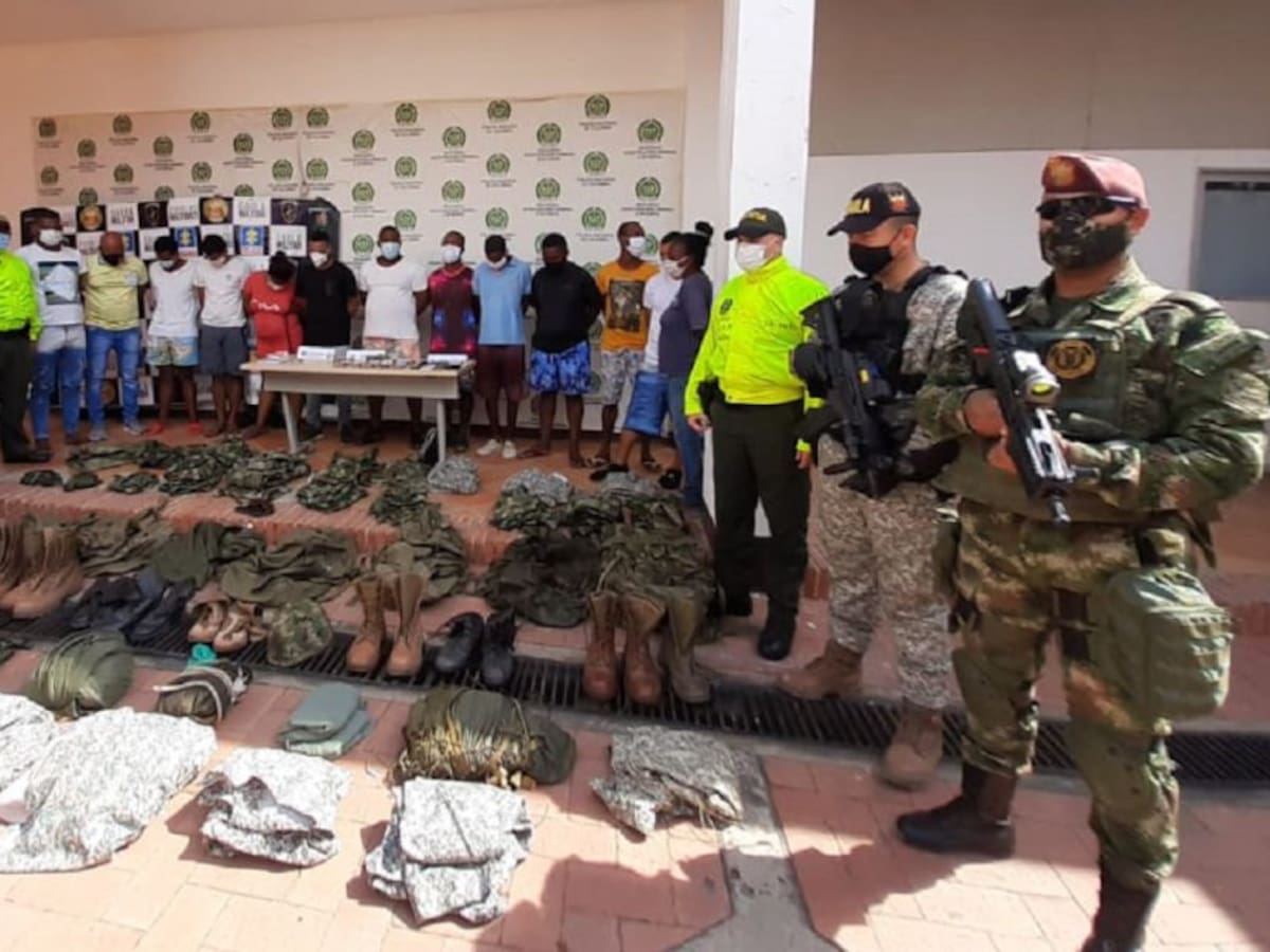 Capturados 13 presuntos integrantes del Clan del Golfo en Bolívar