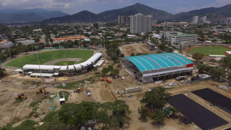 En Santa Marta se construyen escenarios para los Juegos Bolivarianos, con aporte de recursos del orden nacional. /FOTO ALCALDÍA