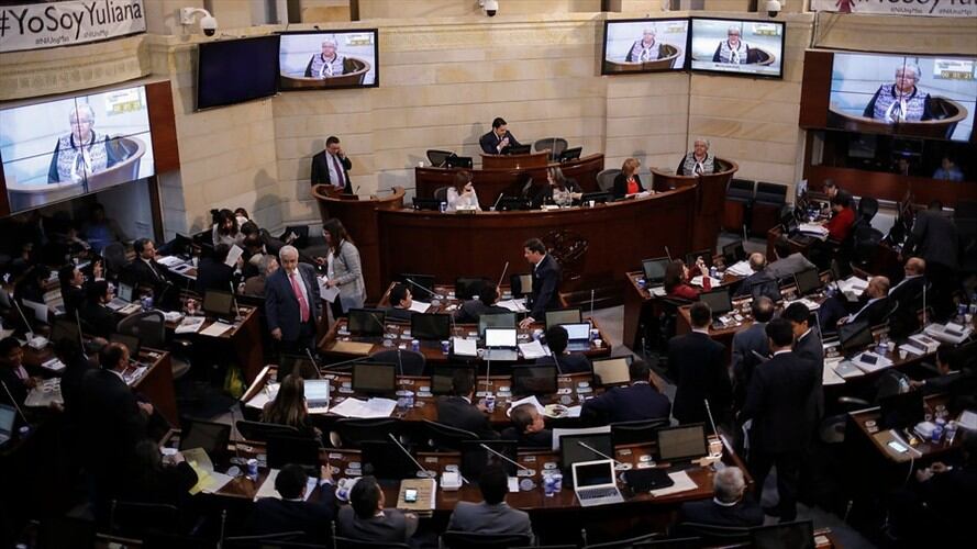Bogotá. 19 Diciembre 2016. Debate en Plenaria de Senado sobre la Ley de Amnistía. En la foto la vocera del movimiento Voces de Paz el cual representa a las FARC: Imelda Daza. . Foto: Colprensa