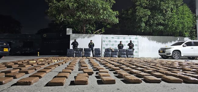 Una tonelada de marihuana incautada en Barranquilla