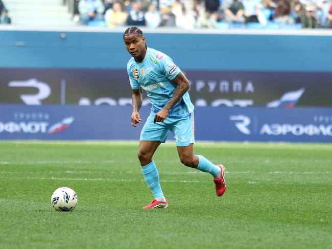 SAINT PETERSBURG, RUSSIA - 2026/05/10: Wilmar Barrios (5) of Zenit seen in action during the Russian Premier League football match between Zenit Saint Petersburg and Sochi at Gazprom Arena. Final score; Zenit 2:1 Sochi. (Photo by Maksim Konstantinov/SOPA Images/LightRocket via Getty Images)
