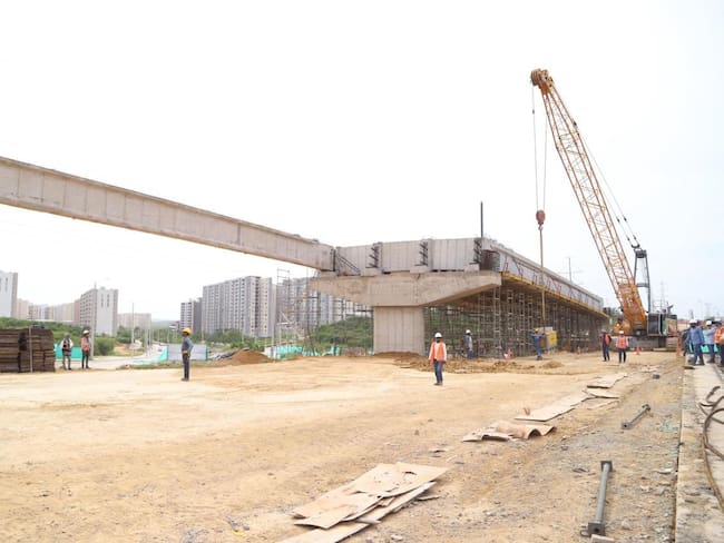 Así avanzan las obras del intercambiador vial en la Circunvalar de Barranquilla