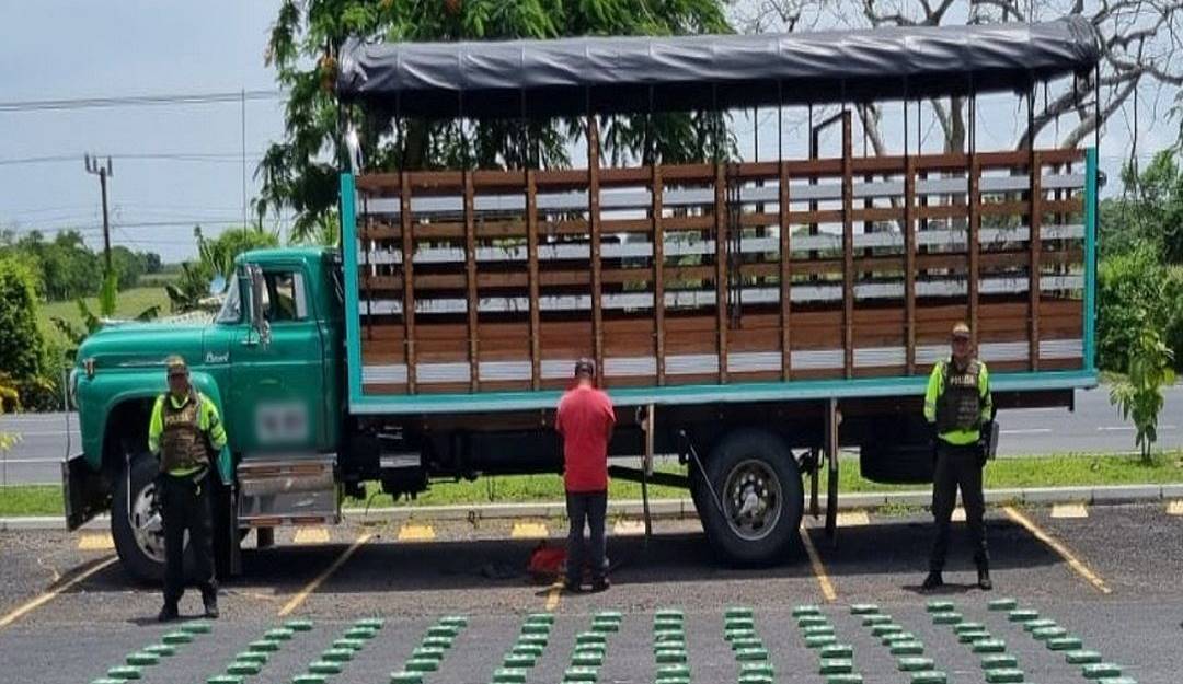 Camión que transportaba droga.