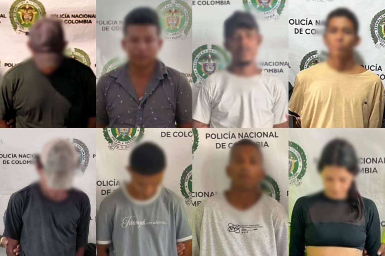 Autoridades capturan a ocho personas en el Magdalena dedicadas al homicidio y al tráfico de drogas/ DEMAG