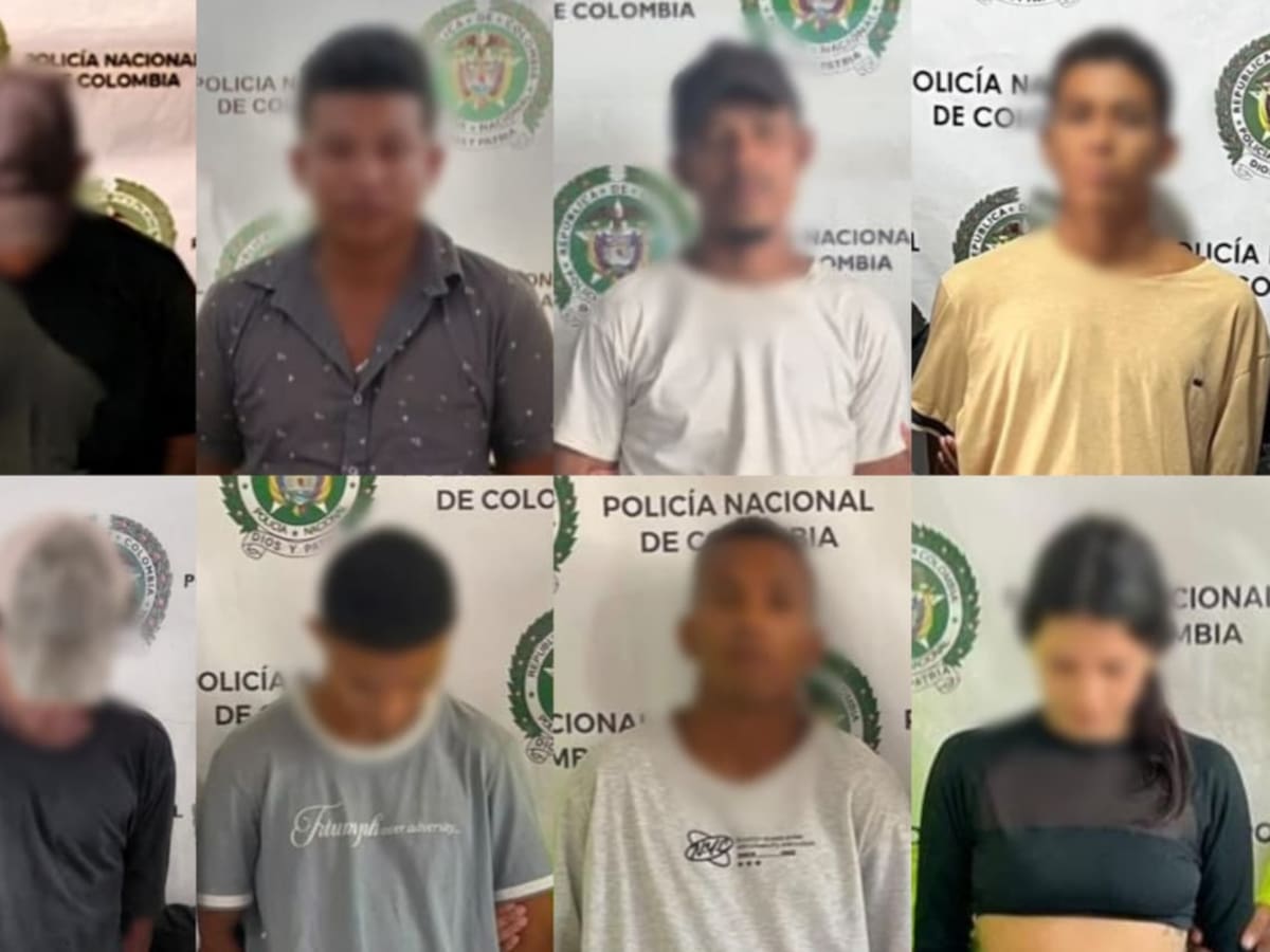 Autoridades capturan a ocho personas en el Magdalena dedicadas al homicidio y al tráfico de drogas