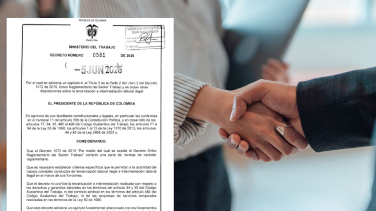 Cuándo es ilegal contratar empleados en empresas a través de terceros: Decreto 0581 de 2026 explica