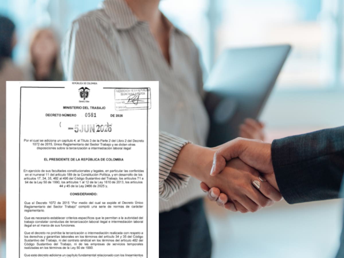 Cuándo es ilegal contratar empleados en empresas a través de terceros: Decreto 0581 de 2026 explica
