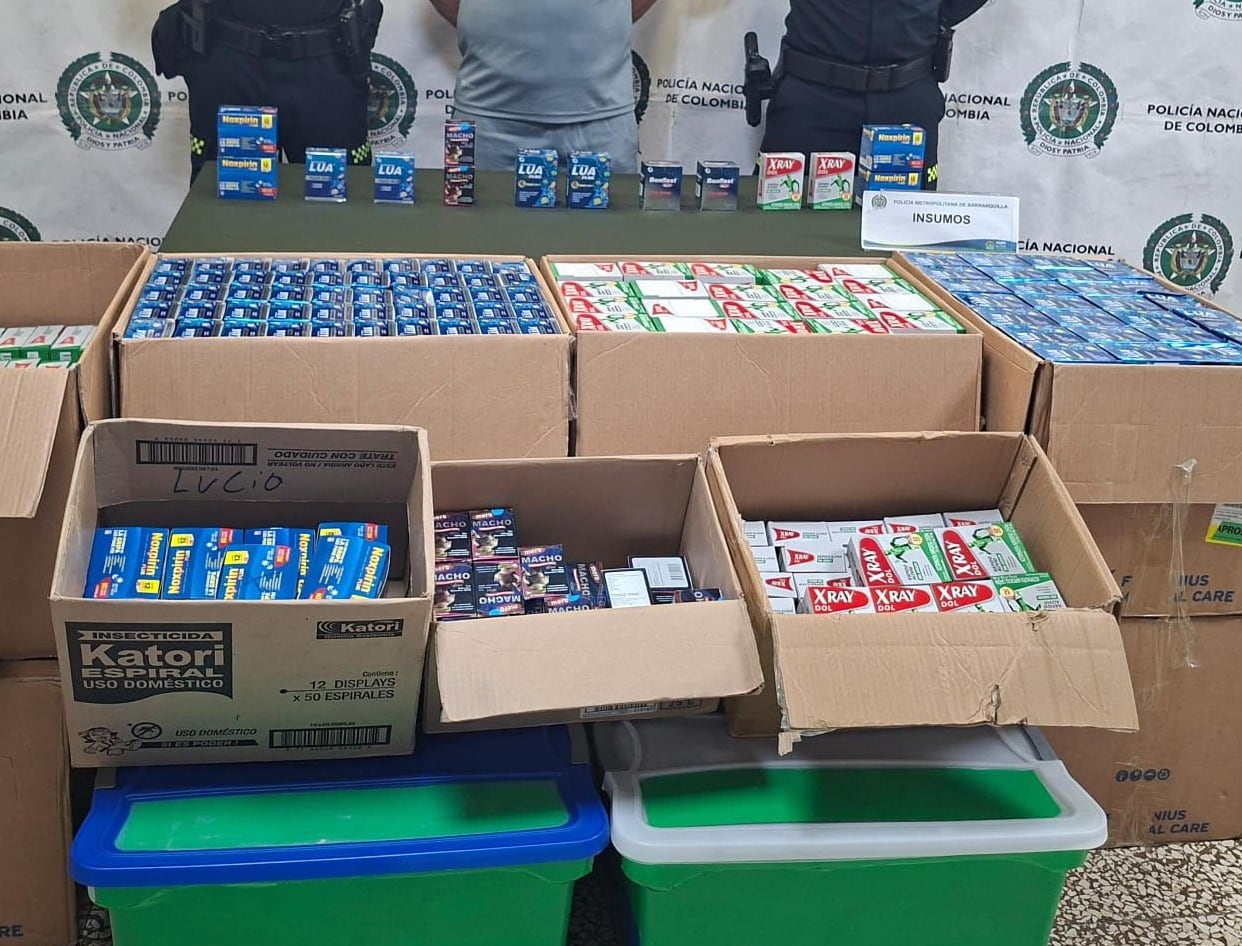 El material incautado. Foto: cortesía MEBAR.