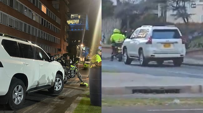 Intento de robo de un lujoso vehículo en Bogotá - X y Autoridades