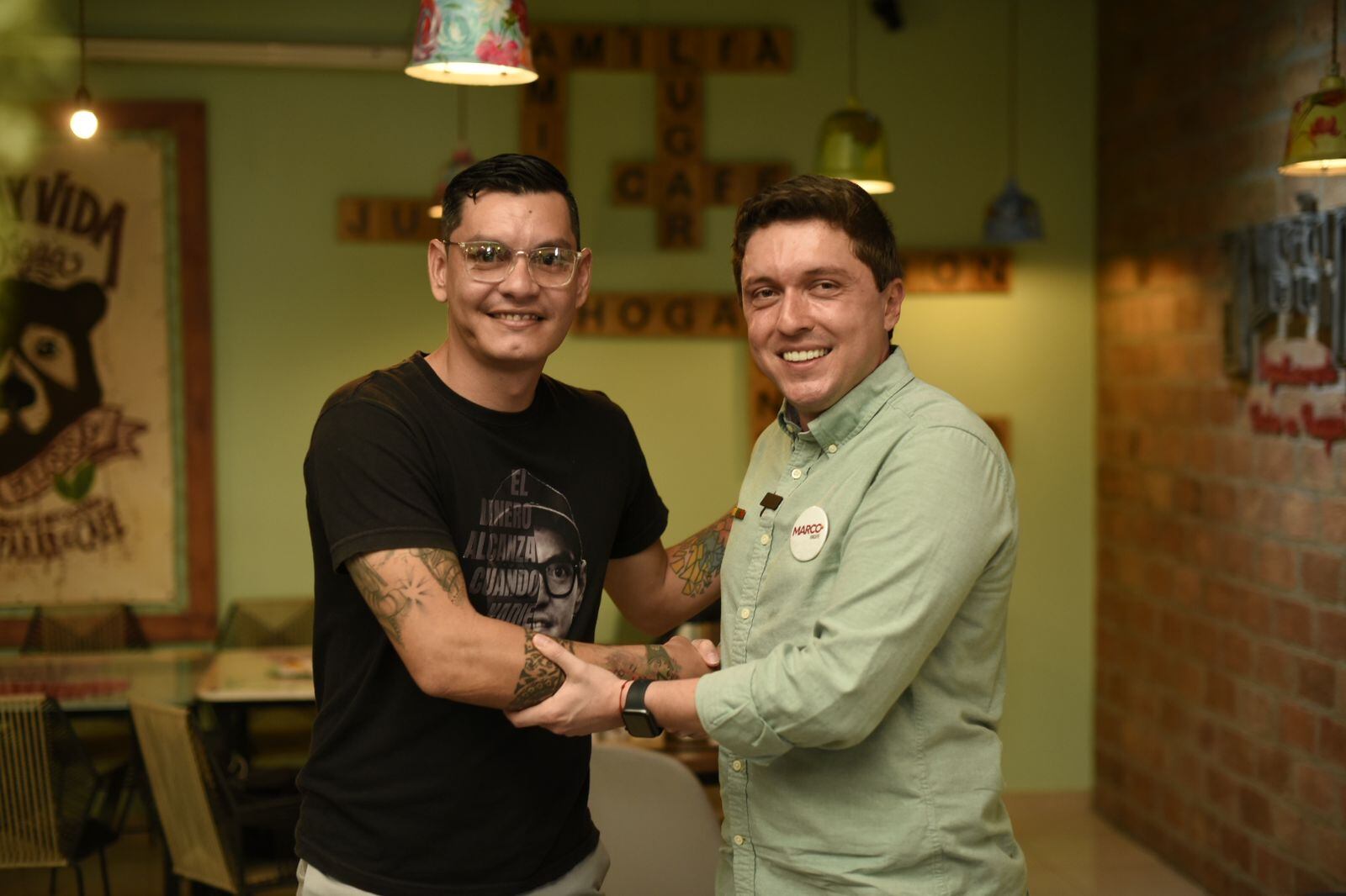 Joaquín Acosta, vocero de Liga de Gobernantes y Marco Hincapié, vocero de Pacto Histórico en Ibagué