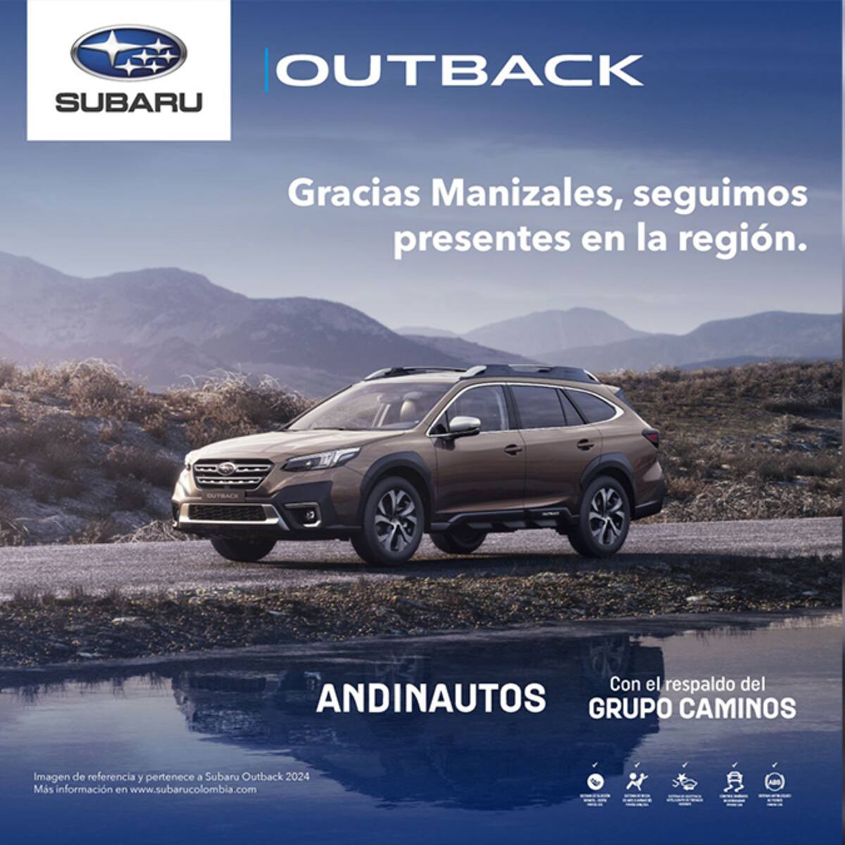 Subaru en Manizales anuncia excelentes noticias ¡Ahora tiene el respaldo del Grupo Caminos!