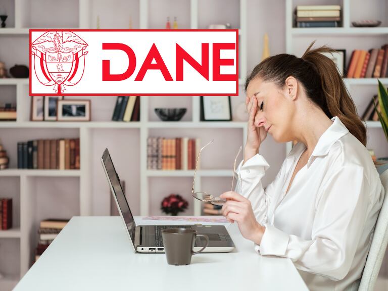 Imagen de referencia | Persona en desempleo: Getty Images / Logo DANE: Pagina Web.