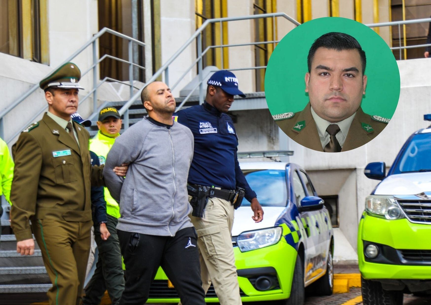 Captura de Dayonis Orozco, asesino del teniente chileno Emmanuel Sánchez. Cortesía: Policía Nacional de Colombia.