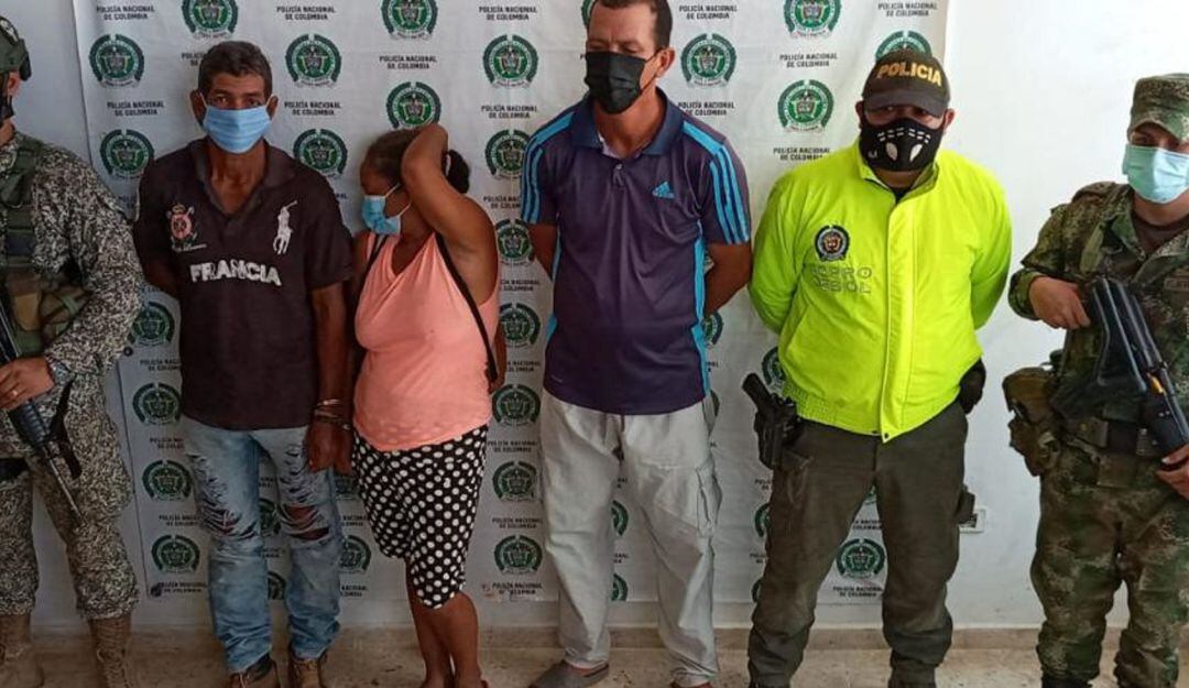 Las tres capturas se ejecutaron en zona rural de Tiquisio