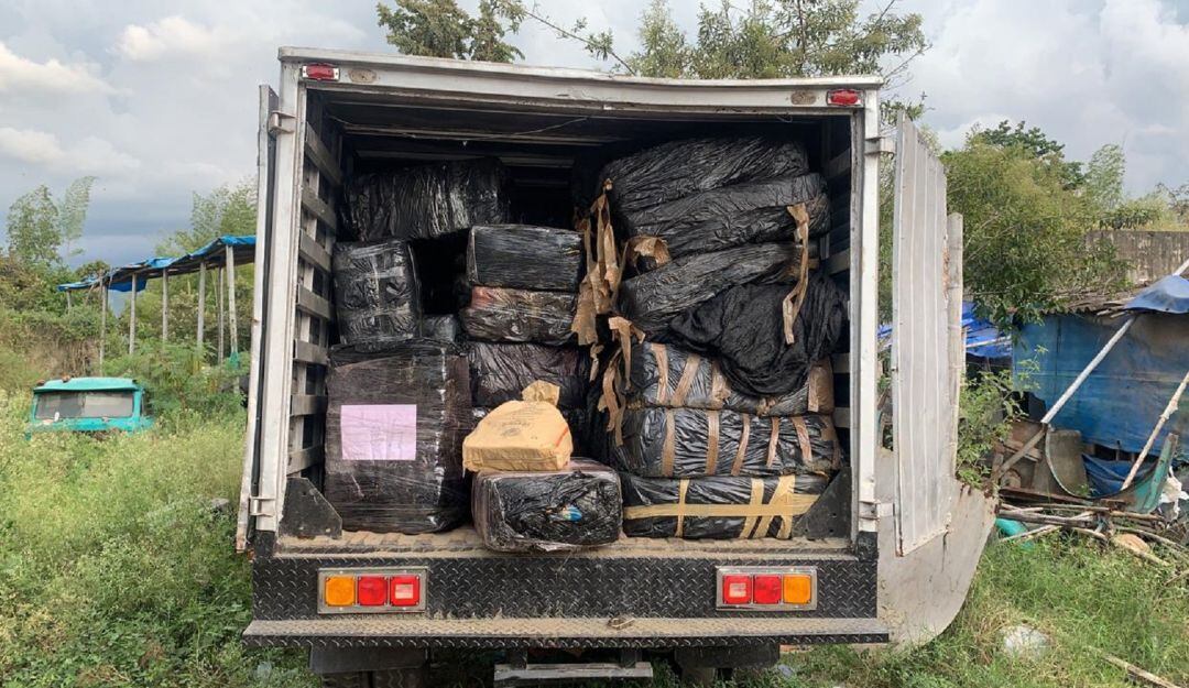 La marihuana, al parecer, fue cargada en Bogotá.