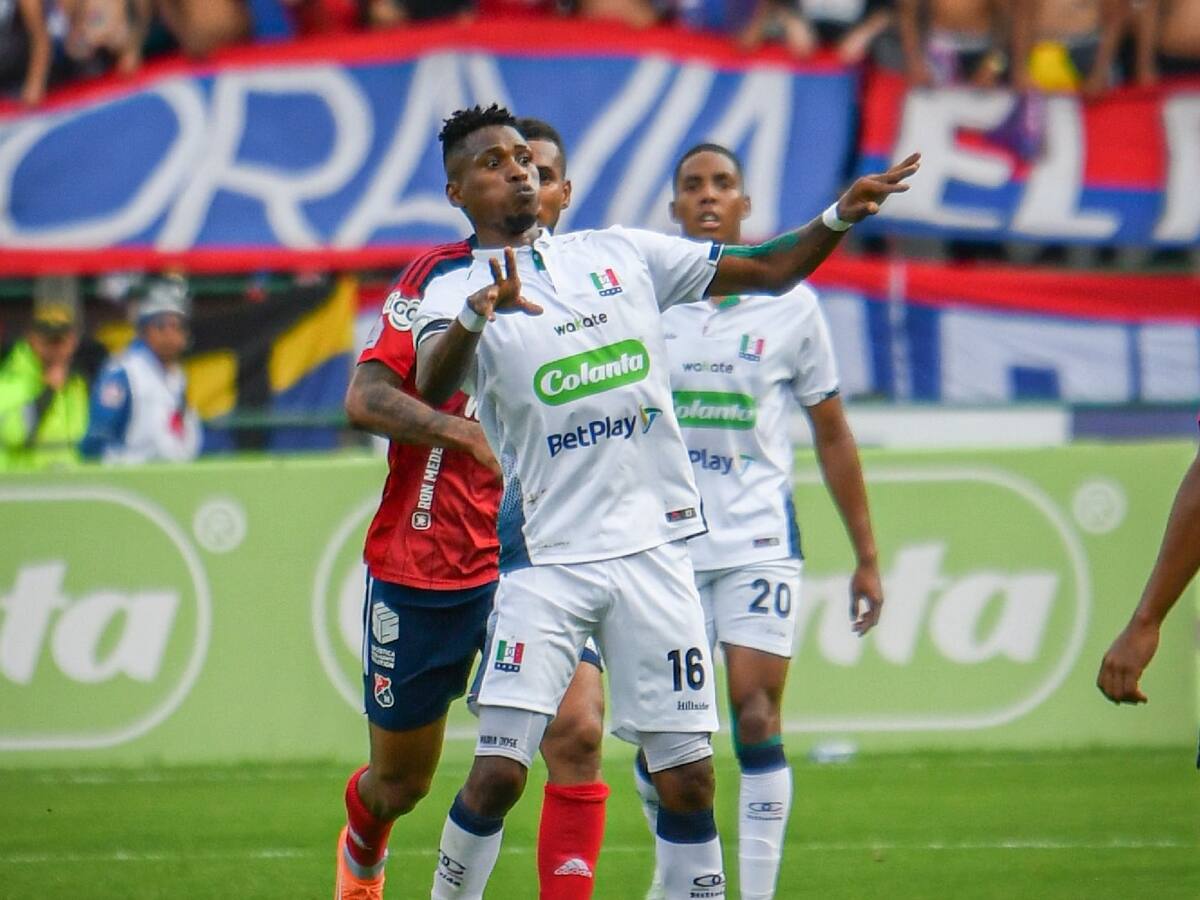 Independiente Medellín rescata un empate con 10 hombres frente a Once Caldas