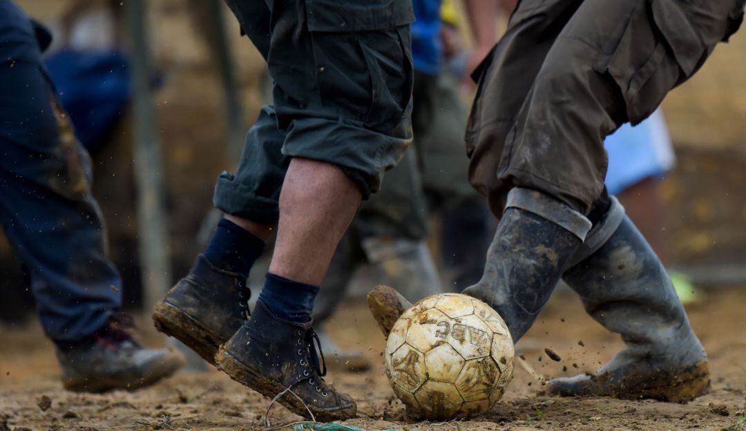 Partido en una comunidad en Colombia